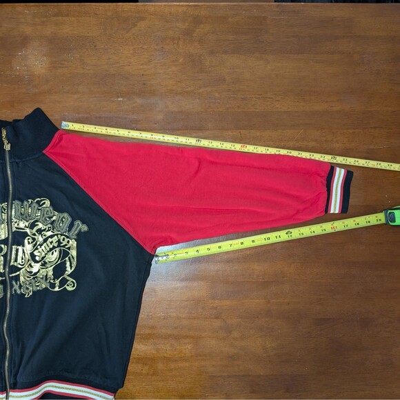 ROCAWEAR Unisex Track Jacket 90s Hip Hop Street Wear Unisex Reversible 2XL Kids - Picture 12 of 12